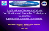 Application of Numerical Model Verification and Ensemble Techniques to Improve Operational Weather Forecasting. Northeast Regional Operational Workshop.