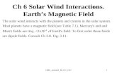 UML_reinisch_85.511_Ch71 Ch 6 Solar Wind Interactions. Earth’s Magnetic Field.