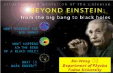 WHAT POWERED THE BIG BANG? WHAT HAPPENS AT THE EDGE OF A BLACK HOLE? WHAT IS DARK ENERGY? National Aeronautics and Space Administration Bin Wang 王斌 Department.