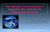 1 Non-stationary Synchronization of Equatorial QBO with SAO in Observation and Model 1. Division of Geological and Planetary Sciences, California Institute.