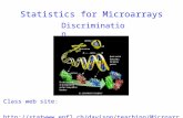 Discrimination Class web site:  Statistics for Microarrays.