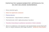 TOPOTACTIC NANOCHEMISTRY APPROACH TO SILVER SELENIDE NANOWIRES Silver selenide Ag 2 Se Silver ion superionic conductor Photoconductor Thermoelectric -