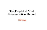 The Empirical Mode Decomposition Method Sifting. Goal of Data Analysis To define time scale or frequency. To define energy density. To define joint frequency-energy.