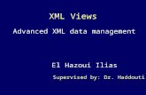 XML Views El Hazoui Ilias Supervised by: Dr. Haddouti Advanced XML data management.