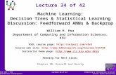 Computing & Information Sciences Kansas State University Lecture 34 of 42 CIS 530 / 730 Artificial Intelligence Lecture 34 of 42 Machine Learning: Decision.