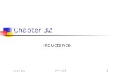 Dr. Jie ZouPHY 13611 Chapter 32 Inductance. Dr. Jie ZouPHY 13612 Outline Self-inductance (32.1) Mutual induction (32.4) RL circuits (32.2) Energy in a.