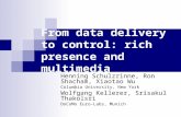 From data delivery to control: rich presence and multimedia Henning Schulzrinne, Ron Shacham, Xiaotao Wu Columbia University, New York Wolfgang Kellerer,