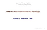 2: Application Layer1 School of Computing Science Simon Fraser University CMPT 371: Data Communications and Networking Chapter 2: Application Layer.
