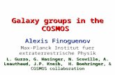 Galaxy groups in the COSMOS Alexis Finoguenov Max-Planck Institut fuer extraterrestrische Physik L. Guzzo, G. Hasinger, N. Scoville, A. Leauthaud, J.P.