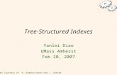 1 Tree-Structured Indexes Yanlei Diao UMass Amherst Feb 20, 2007 Slides Courtesy of R. Ramakrishnan and J. Gehrke.