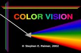 COLOR VISION © Stephen E. Palmer, 2002 COLOR VISION “The Color Story” is a prototype for Cognitive Science Contributions from: Physics (Newton) Philosophy.