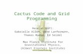 Cactus Code and Grid Programming Here at GGF1: Gabrielle Allen, Gerd Lanfermann, Thomas Radke, Ed Seidel Max Planck Institute for Gravitational Physics,
