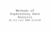 Methods of Exploratory Data Analysis GG 313 Fall 2003 8/25/05.