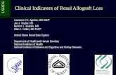 USRDS Clinical Indicators of Renal Allograft Loss Lawrence Y.C. Agodoa, MD FACP Jon J. Snyder, MS Bertram L. Kasiske, MD Allan J. Collins, MD FACP United.