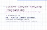 Client-Server Network Programming Session 1: Introduction to Sockets and socket types A workshop by Dr. Junaid Ahmed Zubairi Department of Computer Science.