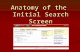 Anatomy of the Initial Search Screen. The initial search screen of the catalog.