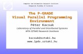 Computer and Automation Research Institute Hungarian Academy of Sciences The P-GRADE Visual Parallel Programming Environment Péter Kacsuk Laboratory of.