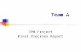 Team A 3PB Project Final Progress Report. System Design User Interface Data Manager and 3PB Computer Data Server and Listener Functionality of Final Prototype.