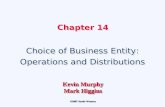 Chapter 14 Choice of Business Entity: Operations and Distributions Choice of Business Entity: Operations and Distributions ©2007 South-Western Kevin Murphy.