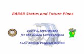 BABAR Status and Future Plans David B. MacFarlane for the BABAR Collaboration SLAC Annual Program Review.