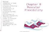 © 2010 Cengage-Wadsworth Chapter 8 Muscular Flexibility Outline: 1.Benefits of Good Flexibility 2.Factors Affecting Flexibility 3.Assessment of Flexibility.