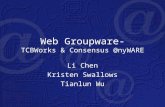 Web Groupware- TCBWorks & Consensus @nyWARE Li Chen Kristen Swallows Tianlun Wu.