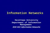 Information Networks Hacettepe University Department of Information Management DOK 422: Information Networks.