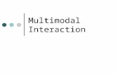 Multimodal Interaction. Modalities vs Media Modalities are ways of encoding information e.g. graphics Media are instantiations of modalities e.g. a particular.