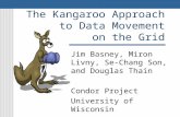 The Kangaroo Approach to Data Movement on the Grid Jim Basney, Miron Livny, Se-Chang Son, and Douglas Thain Condor Project University of Wisconsin.