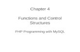 Chapter 4 Functions and Control Structures PHP Programming with MySQL.