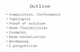 Outline Composition, Conformance Topologies Proof of solution Node flexibilities Examples Node minimization Windowing C-progressive.