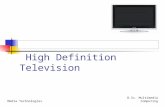 B.Sc. Multimedia ComputingMedia Technologies High Definition Television.