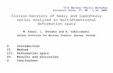 Fission barriers of heavy and superheavy nuclei analyzed in multidimensional deformation space I.Introduction II.Method III.Deformation space IV.Results.