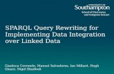 SPARQL Query Rewriting for Implementing Data Integration over Linked Data Gianluca Correndo, Manuel Salvadores, Ian Millard, Hugh Glaser, Nigel Shadbolt.