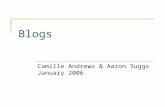 Blogs Camille Andrews & Aaron Suggs January 2006.