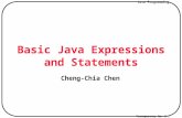 Java Programming Transparency No. 2-1 Basic Java Expressions and Statements Cheng-Chia Chen.