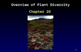 1 Overview of Plant Diversity Chapter 29. 2 The Evolutionary Origins of Plants Defining characteristic of plants is protection of their embryos.  Land.