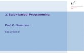 2. Stack-based Programming Prof. O. Nierstrasz scg.unibe.ch.