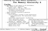 EECC550 - Shaaban #1 Lec # 8 Winter 2010 2-1-2011 The Memory Hierarchy & Cache Removing The Ideal Memory Assumption: The Memory Hierarchy & Cache The impact.