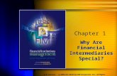 Why Are Financial Intermediaries Special? Chapter 1 © 2006 The McGraw-Hill Companies, Inc., All Rights Reserved. K. R. Stanton.