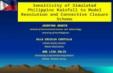 Sensitivity of Simulated Philippine Rainfall to Model Resolution and Convective Closure Scheme JOSEFINA ARGETE Institute of Environmental Science and Meteorology.