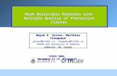 Mesh Restorable Networks with Multiple Quality of Protection Classes Wayne D. Grover, Matthieu Clouqueur grover@trlabs.ca, clouqueur@trlabs.ca TRLabs and.
