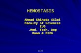 Asilmi HEMOSTASIS Ahmad Shihada Silmi Faculty of Sciences IUG Med. Tech. Dep. Room # B326.