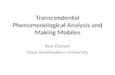 Transcendental Phenomenological Analysis and Making Mobiles Ron Chenail Nova Southeastern University.