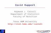 David Ruppert Raymond J. Carroll Department of Statistics Faculty of Nutrition Texas A&M University carroll.