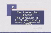 6 © 2004 Prentice Hall Business PublishingPrinciples of Economics, 7/eKarl Case, Ray Fair The Production Process: The Behavior of Profit-Maximizing Firms.