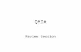 QMDA Review Session. Things you should remember 1. Probability & Statistics.