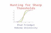 Hunting for Sharp Thresholds Ehud Friedgut Hebrew University.