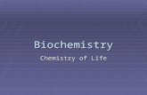 Biochemistry Chemistry of Life.  Matter – anything that has mass and takes of space  Mass – the amount of matter in a substance – measured in grams.