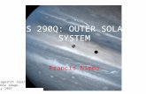 Francis Nimmo ES 290Q: OUTER SOLAR SYSTEM Io against Jupiter, Hubble image, July 1997.